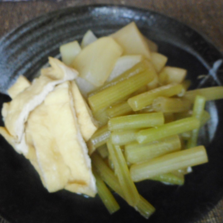 ふき の 煮物 油揚げ 油揚げ ふき の 煮物